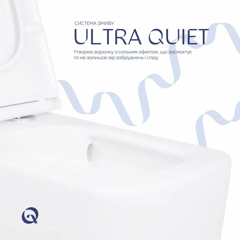 Унітаз підвісний Qtap Gemini безободковий з сидінням Soft-close QT2533076EUQW