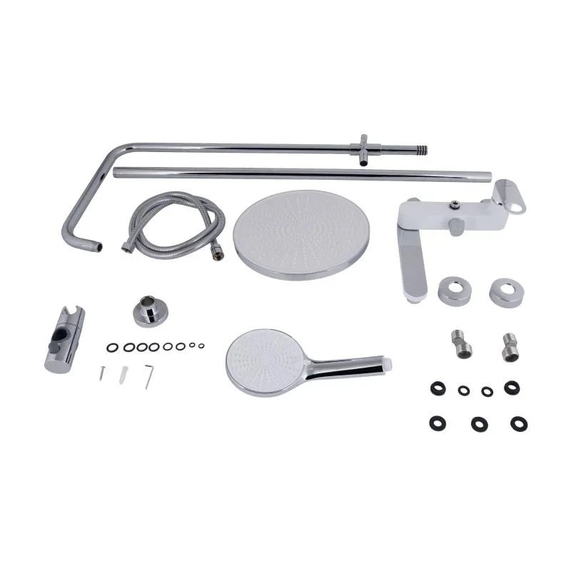 Душова система універсальна Qtap Jay на три споживача (з виливом) QTJAY111CRW45555 Chrome/White