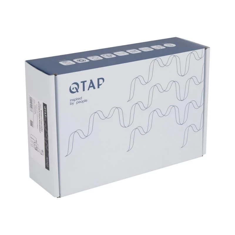 Набор для гігієнічного душу Qtap Swan Cascada прямокутний QTSWA262CRM45567 Chrome
