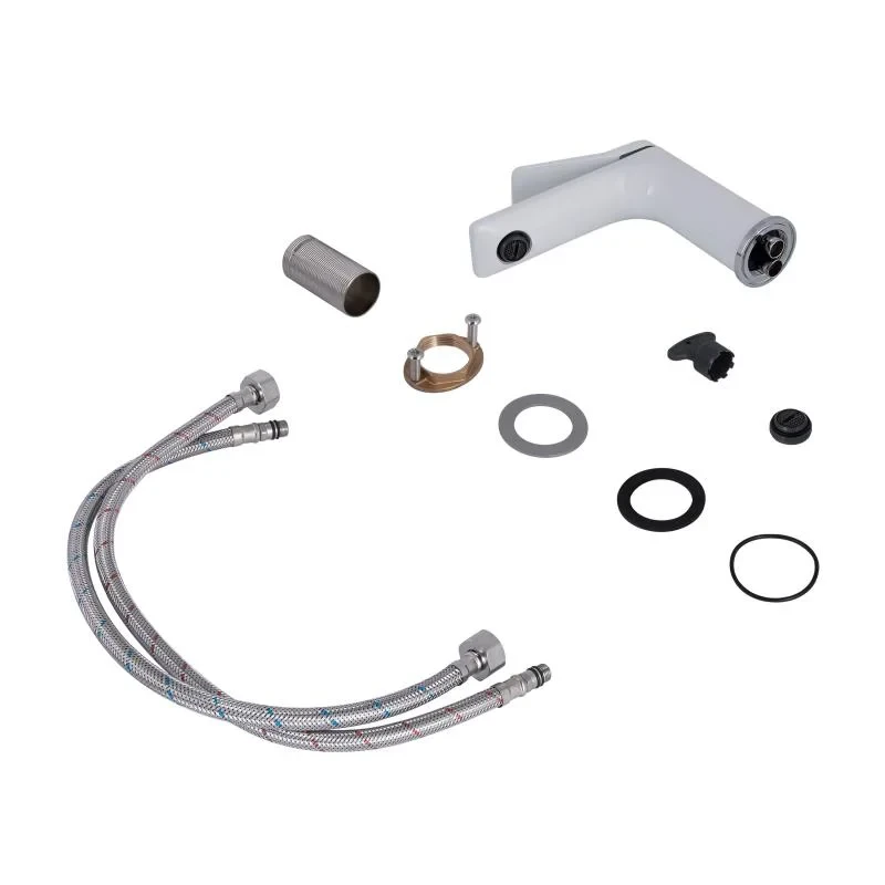 Змішувач для раковини Qtap Presto QTPRE270CRW45576 Chrome/White
