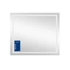 Дзеркало Qtap Mideya 800х700 з LED-підсвічуванням Touch, з антизапотіванням, з димером, рег. яскравості Reverse QT2078NCF8070W