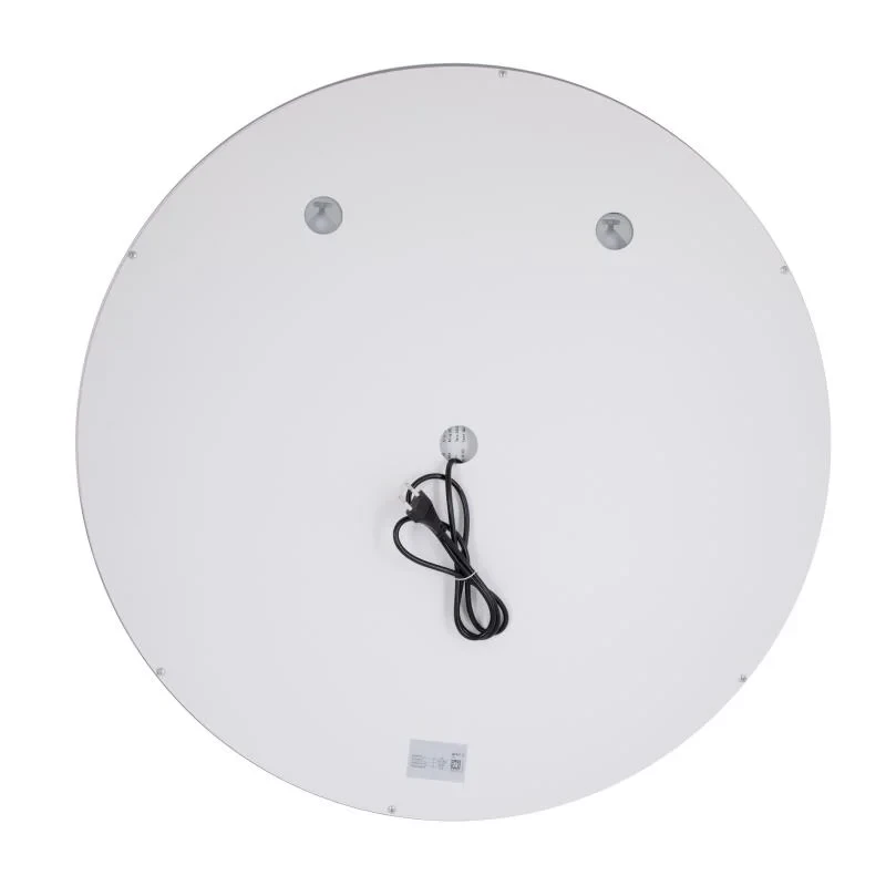 Дзеркало Qtap Mideya R800 з LED-підсвічуванням Touch, з антизапотіванням, з годинником, димером, рег. яскравості QT2078NCR8080W