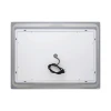 Дзеркало Qtap Mideya 800х600 з LED-підсвічуванням Touch, з антизапотіванням, з годинником, димером, рег. яскравості QT2078NCF8060W