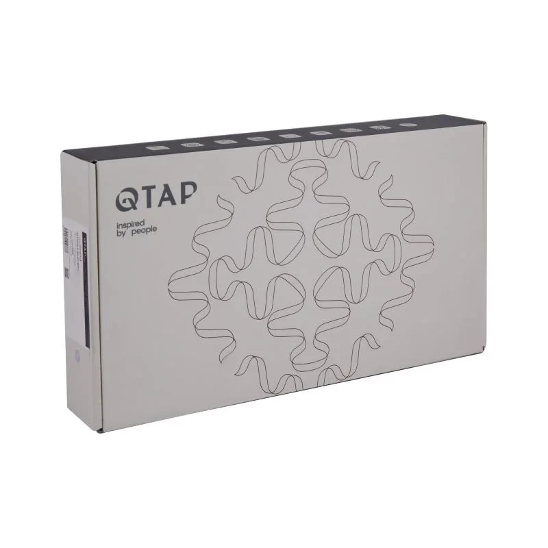 Змішувач для раковини Qtap Vlasta New високий QTVLA269GMB45653 Gunmetal Black PVD