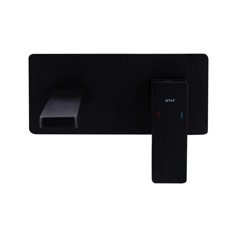 Смеситель для раковины Qtap Gemini скрытого монтажа QTGEM273BLM45694 Black Matt