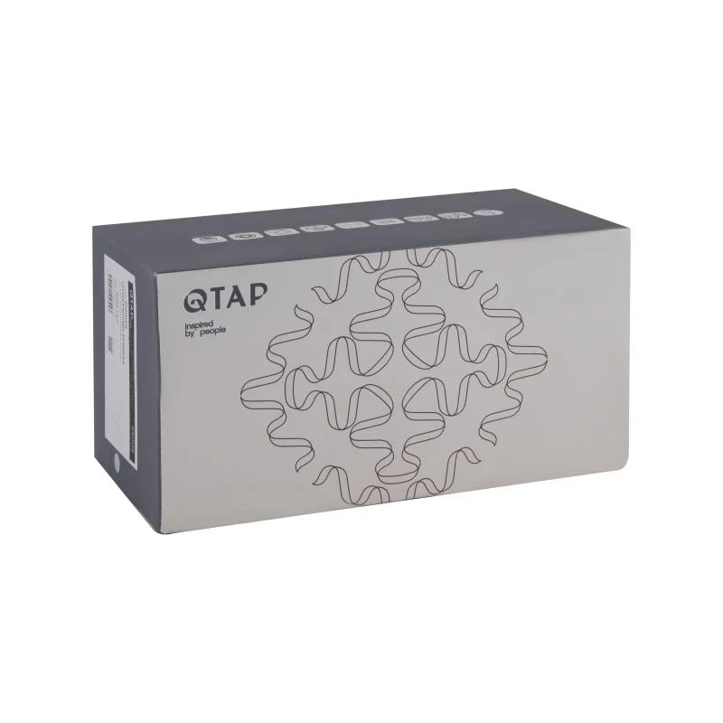 Смеситель для раковины Qtap Gemini скрытого монтажа QTGEM273BLM45694 Black Matt