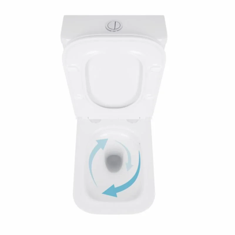 Унітаз підлоговий Qtap Tern Ultra Quiet безобідковий з сидінням Soft-Close QT17222175AUQ1W White