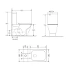 Унітаз-компакт Qtap Cardinal Ultra Quiet безободковий з сидінням Soft-close QT04222168AUQ3W