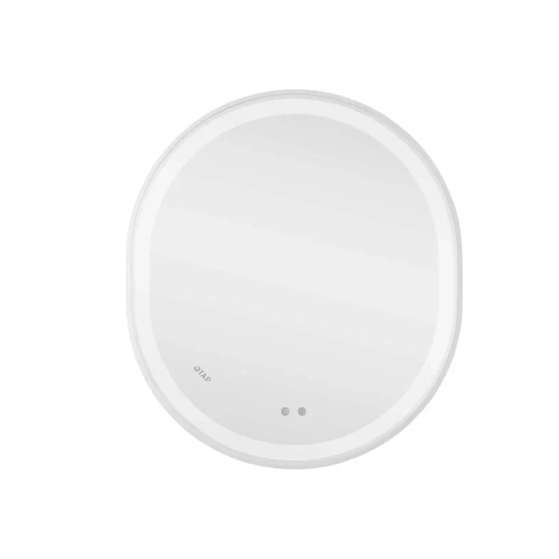 Дзеркало Qtap Gemini 800х700 з LED-підсвічуванням Touch, з антизапотіванням, з димером, рег. темп. кольору (3000-6500K) Reverse QT2578R8071W