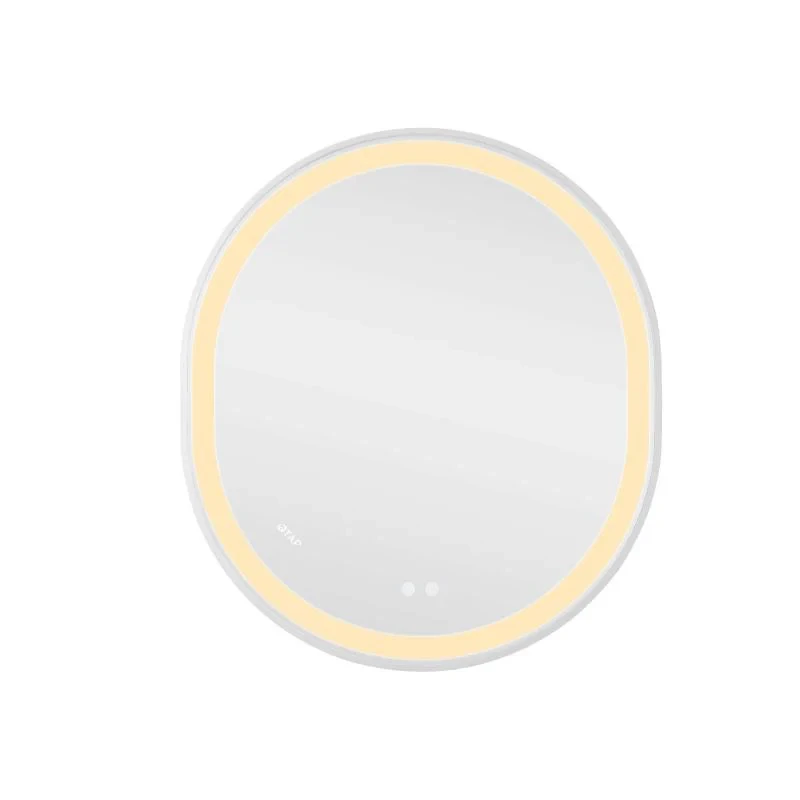 Дзеркало Qtap Gemini 800х700 з LED-підсвічуванням Touch, з антизапотіванням, з димером, рег. темп. кольору (3000-6500K) Reverse QT2578R8071W
