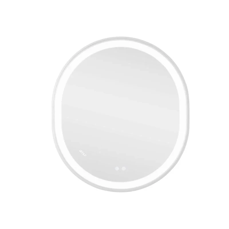 Дзеркало Qtap Gemini 800х700 з LED-підсвічуванням Touch, з антизапотіванням, з димером, рег. темп. кольору (3000-6500K) Reverse QT2578R8071W