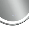 Дзеркало Qtap Gemini 800х700 з LED-підсвічуванням Touch, з антизапотіванням, з димером, рег. темп. кольору (3000-6500K) Reverse QT2578R8072B