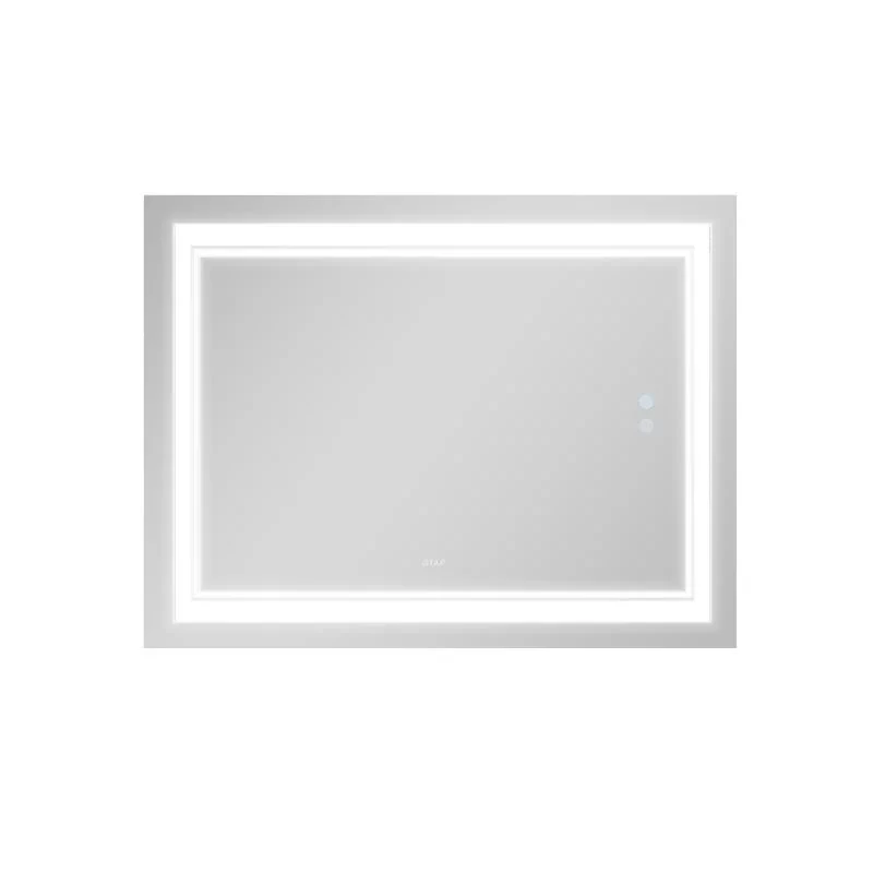 Дзеркало Qtap Cardinal 1000х800 з LED-підсвічуванням Touch, з антизапотіванням, з димером, рег. темп. кольору (3000-6500K) QT0478C10080