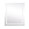 Дзеркало Lidz Kubis 700х800 з LED-підсвічуванням Touch, з антизапотіванням, з димером, рег. яскравості Reverse LD78LF9048070