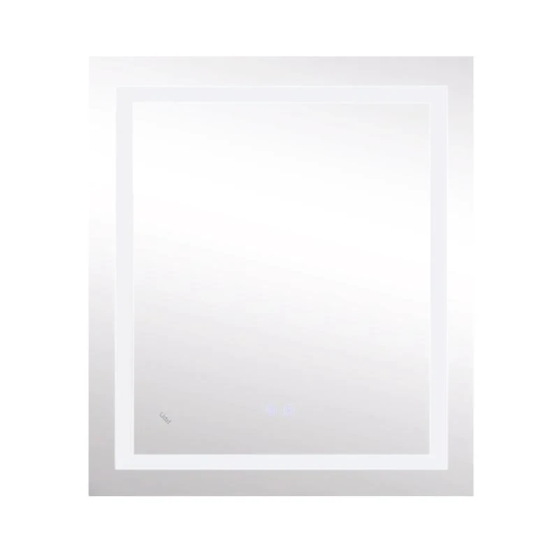 Дзеркало Lidz Kubis 700х800 з LED-підсвічуванням Touch, з антизапотіванням, з димером, рег. яскравості Reverse LD78LF9048070