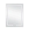 Дзеркало Lidz Kubis 600х800 з LED-підсвічуванням Touch, з антизапотіванням, з димером, рег. яскравості LD78LF9376080