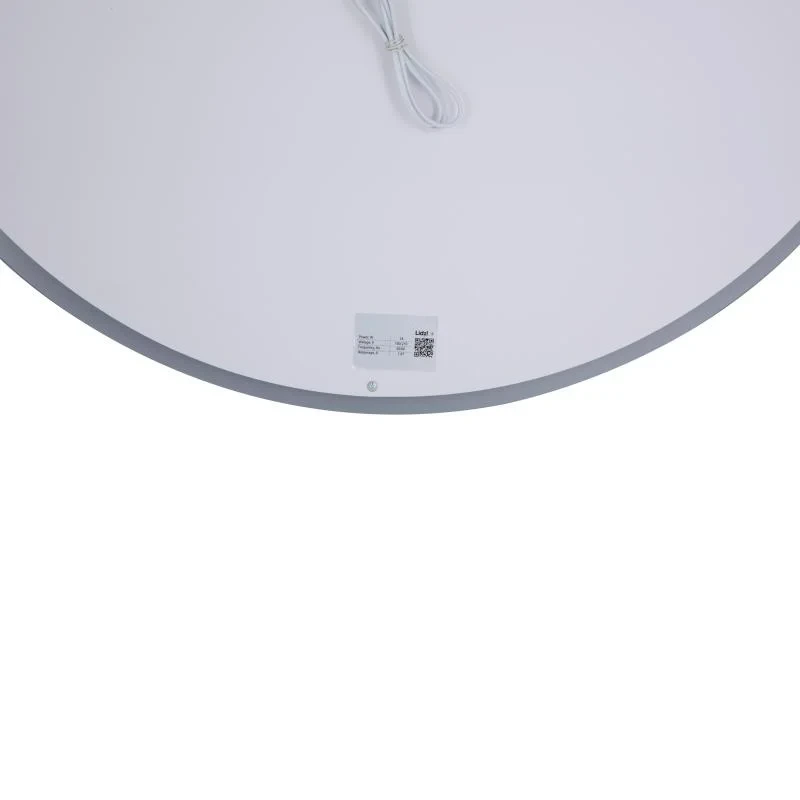 Дзеркало Lidz Aria R800 з LED-підсвічуванням Touch, з антизапотіванням, з димером, рег. яскравості LD78LR800