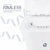 Унітаз-компакт Qtap Presto Quadro безободковий з сидінням Soft-close QT24221215AW