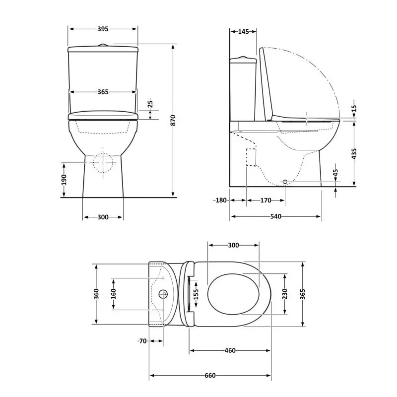 Унітаз підлоговий Qtap Scorpio Ultra Quiet безобідковий з сидінням Soft-close MATT BLACK QT14226088AMB