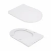 Унітаз підлоговий Qtap Robin New Ultra Quiet безобідковий з сидінням Soft-close WHITE QT13226083AW