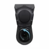 Унітаз підлоговий Qtap Robin Ultra Quiet безобідковий з сидінням Soft-close MATT BLACK QT13226083AMB
