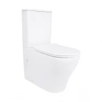 Унітаз підлоговий Qtap Virgo Ultra Quiet безобідковий з сидінням Soft-close WHITE QT18226092AW