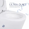 Унітаз-моноблок підлоговий Qtap Swan Ultra Quiet безобідковий з сидінням Soft-close WHITE QT16226080AW