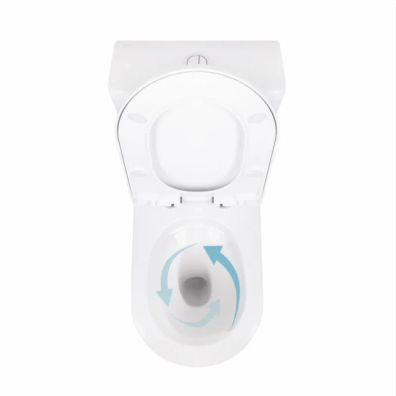 Унітаз-моноблок підлоговий Qtap Swan Ultra Quiet безобідковий з сидінням Soft-close WHITE QT16226080AW