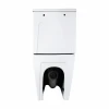 Унітаз підлоговий Qtap Vlasta Ultra Quiet безобідковий з сидінням Soft-close WHITE QT28228300W