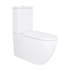 Унітаз підлоговий Qtap Grand Ultra Quiet безобідковий з сидінням Soft-close WHITE QT26228301W