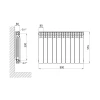 Радіатор біметалічний Thermo Alliance Bi-Ferrum 500/80 1,16 кг