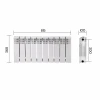 Радіатор біметалічний Thermo Alliance Bi-Ferrum 300/100 1,15 кг