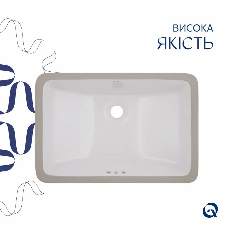 Раковина Qtap Stork 535x365x190 White QT1511H0422DW