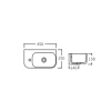 Раковина Qtap Tern 450х250х158 White QT1711H02RW