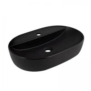 Раковина-чаша Qtap Scorpio 600х400х120 Matt black QT142203MBMBN