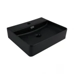 Раковина Qtap Nando LT 500х420х130 Matt black QT12116146AMB