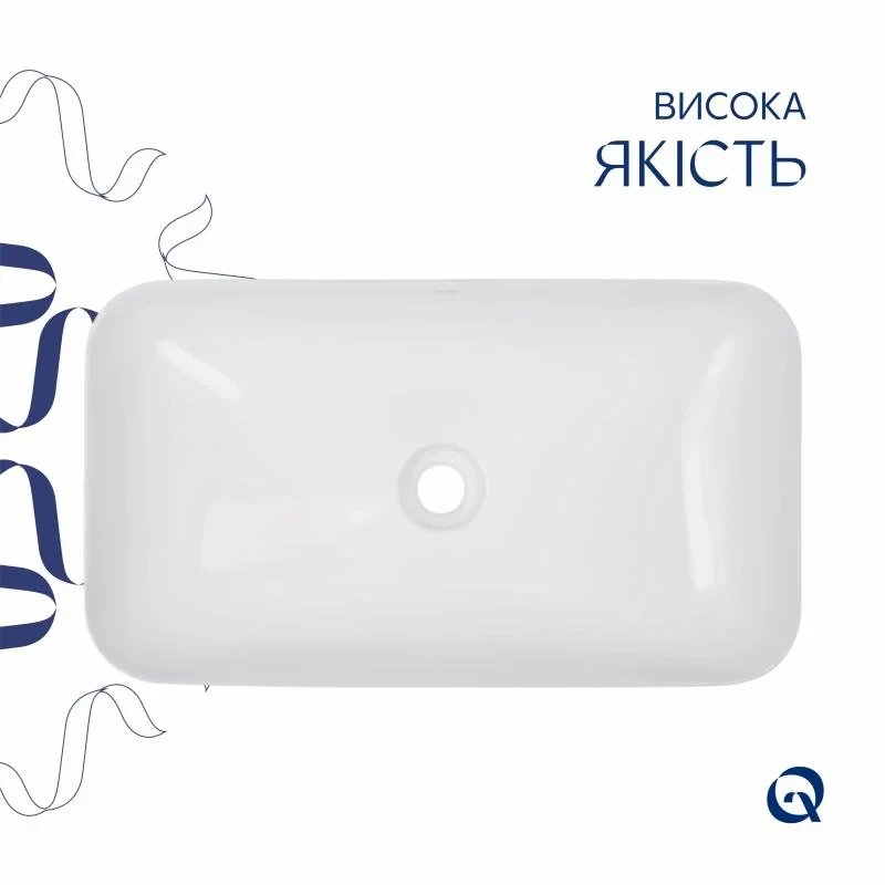 Раковина-чаша Qtap Tern 610x350x135 White QT17118140W