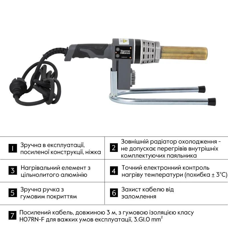 Паяльник для пластиковых труб Thermo Alliance STD-102 Ø20-32 (автоматический 700W)