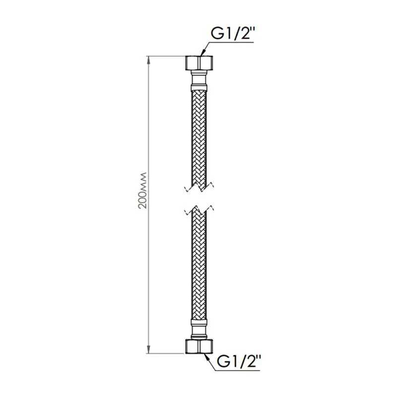 Шланг для воды Thermo Alliance Standart 20 см NYLON 1/2