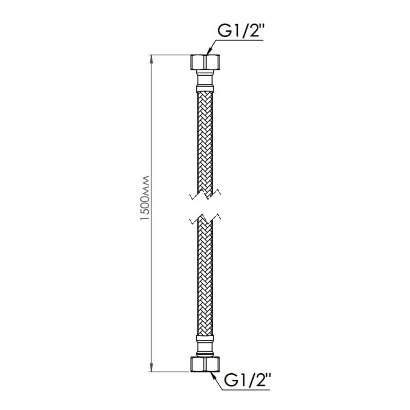 Шланг для воды Thermo Alliance Standart 150 см NYLON 1/2