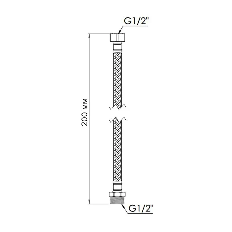 Шланг для воды Thermo Alliance Standart 20 см NYLON 1/2