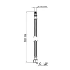Шланг для подключения смесителя Thermo Alliance Standart (пара) 60 см NYLON M10x1/2