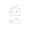 Раковина-чаша Qtap Kolibri 425х425х140 White QT1011K396WN