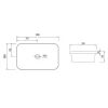 Раковина Qtap Scorpio 615х390х150 White QT1411K491WN