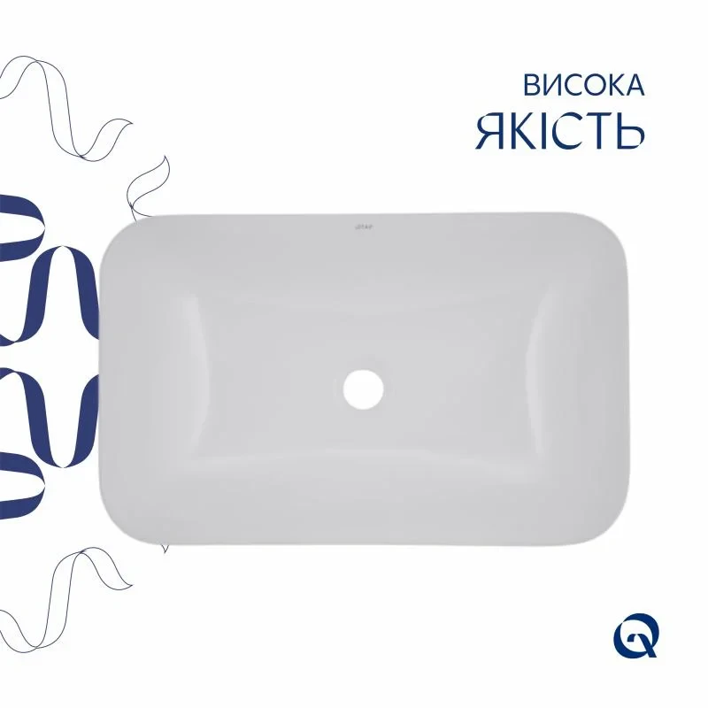 Раковина Qtap Scorpio 615х390х150 White QT1411K491WN