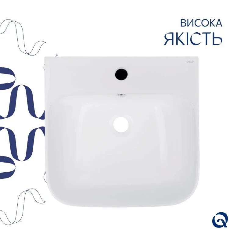 Раковина для підлоги моноблок Qtap Crow 445x420x840 White QT0511G315WN