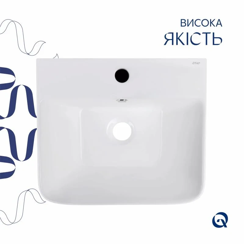 Раковина для підлоги моноблок Qtap Tern 440х380х830mm White QT1711G302WN