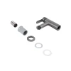 Змішувач для раковини Brinex Pure 001F низький  Graphite BRIPUR001FGRP