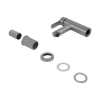 Змішувач для раковини Brinex Pure 001F низький  Nickel BRIPUR001FNKL