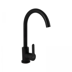 Змішувач для кухні Brinex Pure 015F U-образний  Black Matt BRIPUR015FBLM